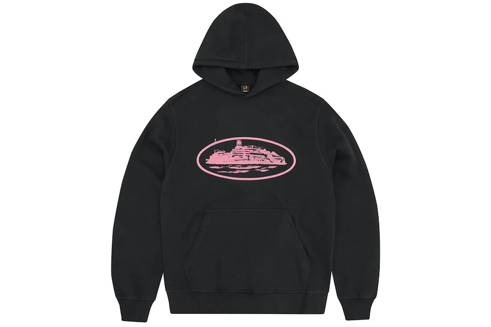 CORTEIZ ALCATRAZ V2 HOODIE - BLACK / PINK
