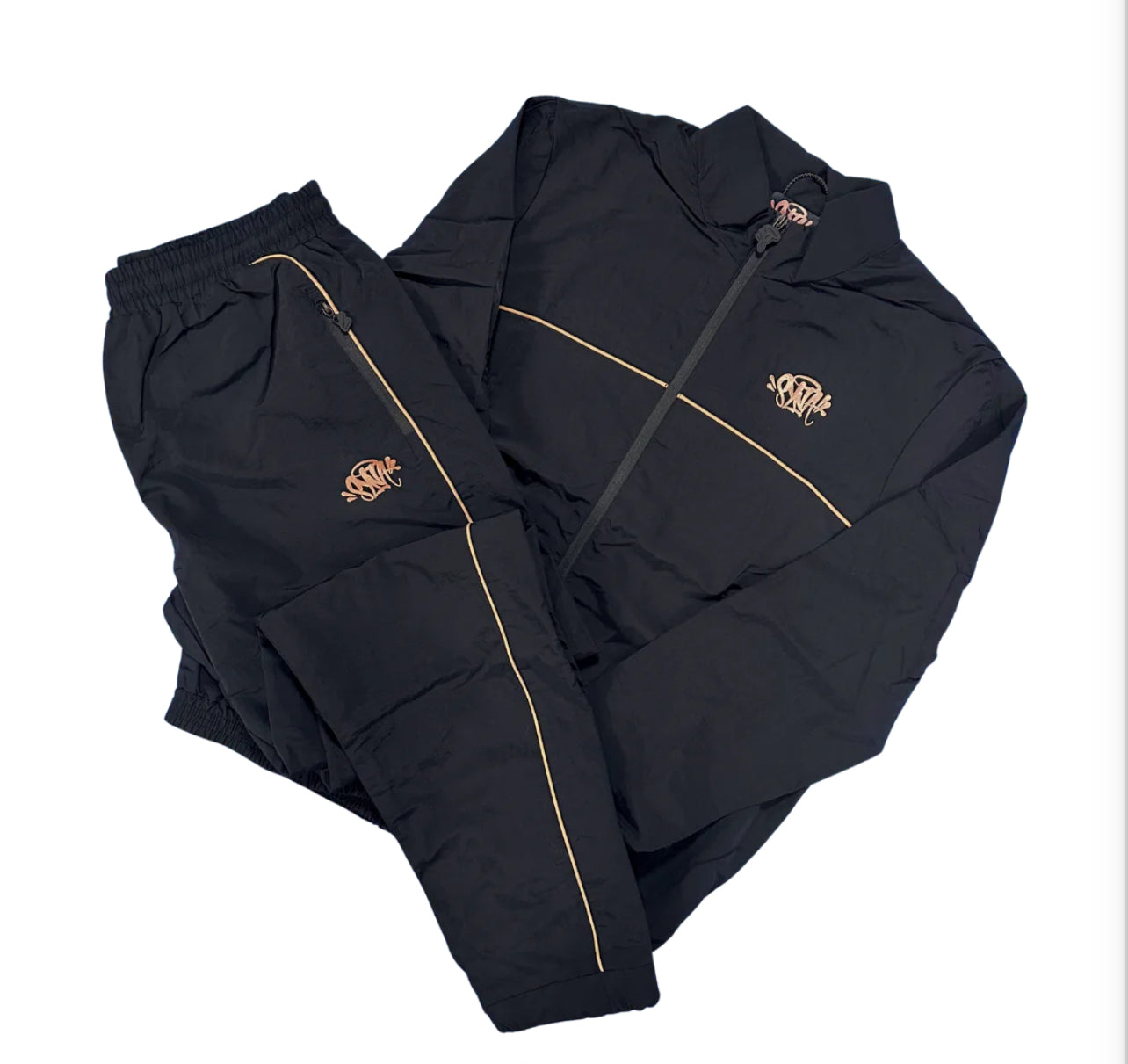 SYNA WORLD TEAM SYNA SHELL TRACKSUIT - BLACK/ROSE GOLD