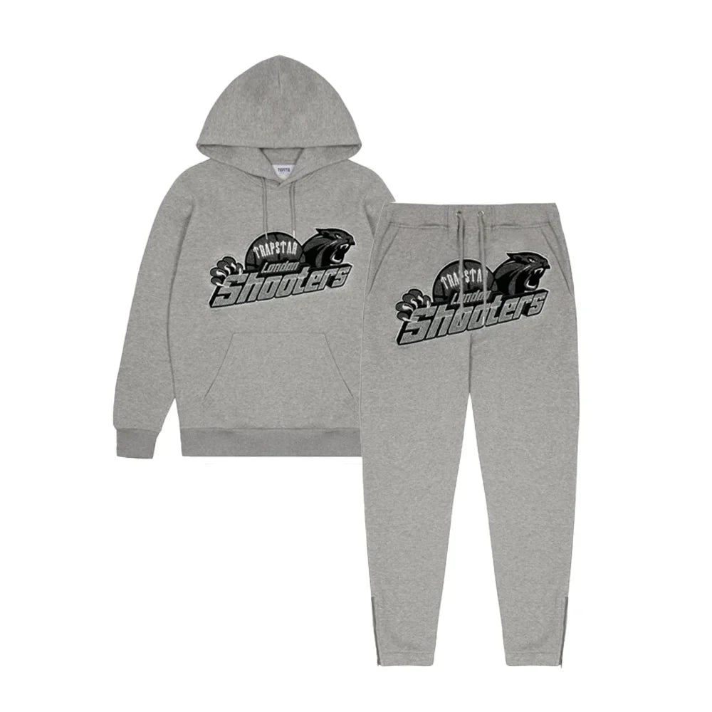 TRAPSTAR SHOOTERS CHENILLE TRACKSUIT - GREY / GREY