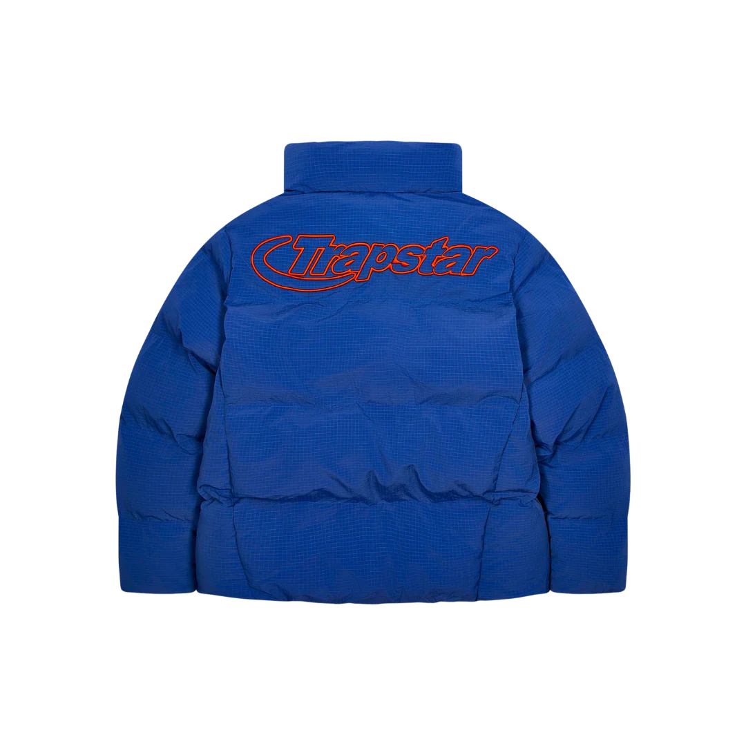 TRAPSTAR HYPERDRIVE RIPSTOP PUFFER - BLUE / ORANGE