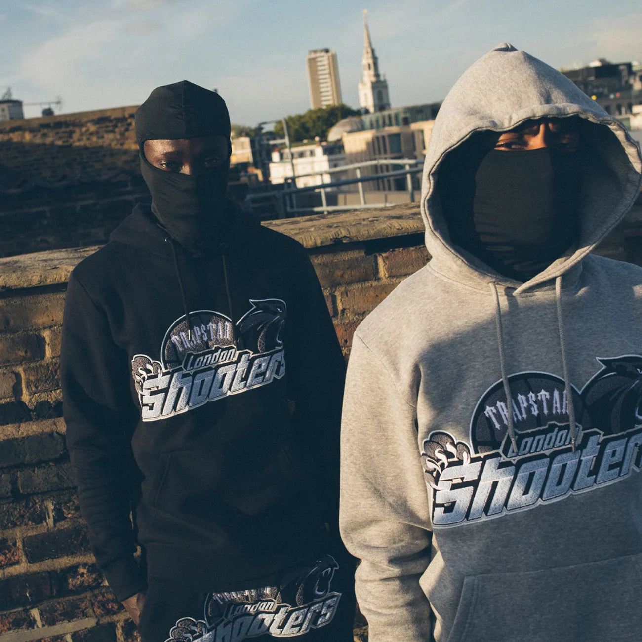 TRAPSTAR SHOOTERS CHENILLE TRACKSUIT - BLACK / SKY BLUE