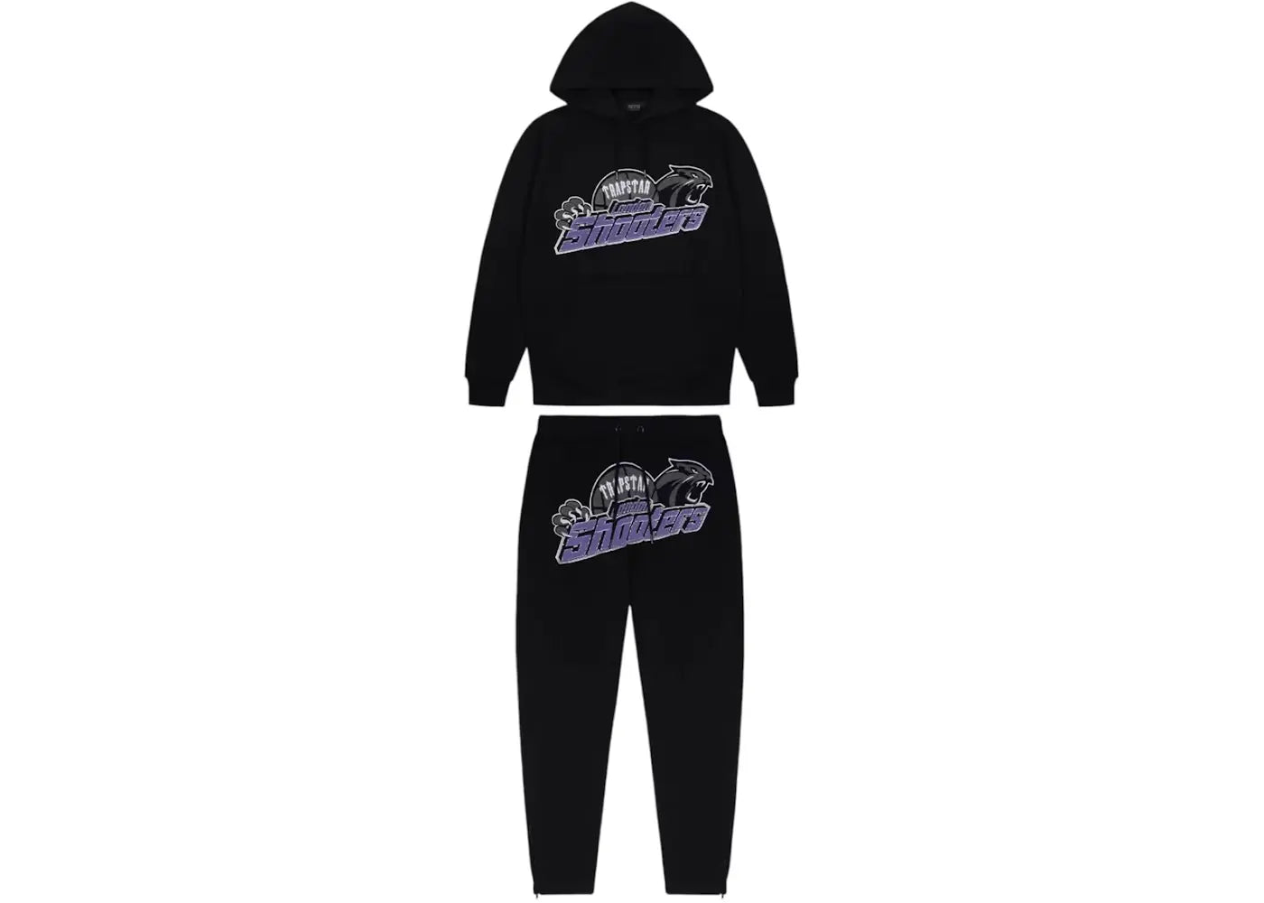 TRAPSTAR SHOOTERS CHENILLE TRACKSUIT - PURPLE / BLACK