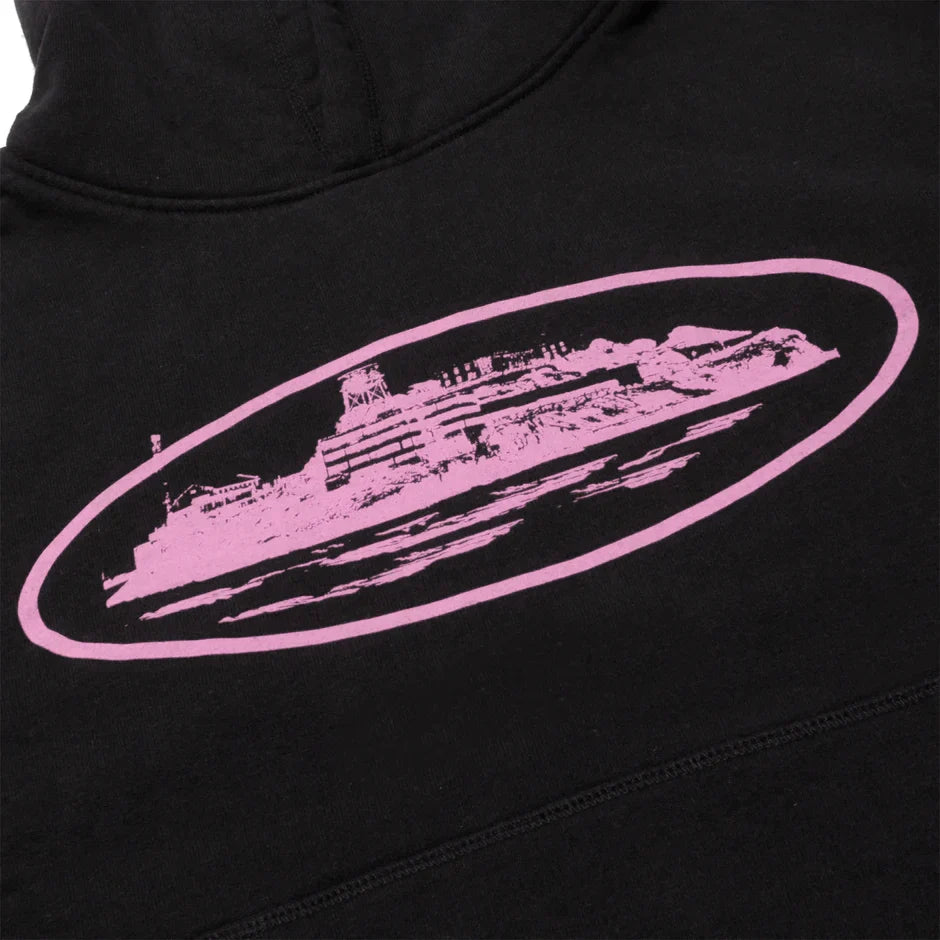 CORTEIZ ALCATRAZ V2 HOODIE - BLACK / PINK