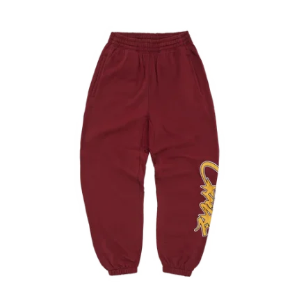 CORTEIZ SATIN APPLIQUE ALLSTARZ TRACKSUIT - MAROON / YELLOW