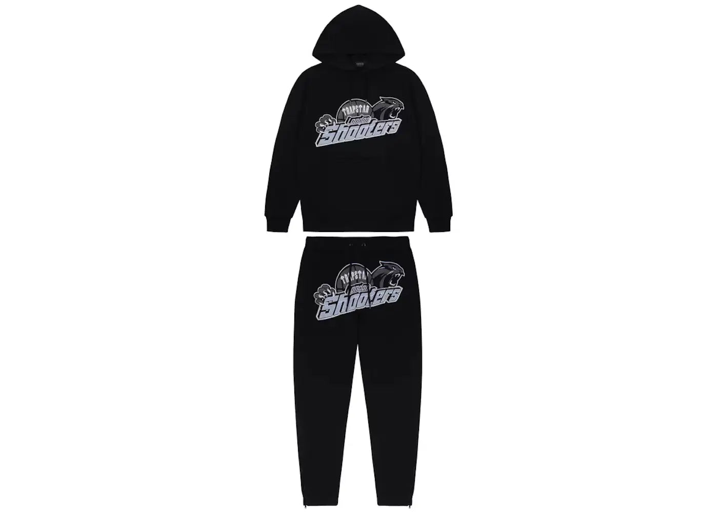 TRAPSTAR SHOOTERS CHENILLE TRACKSUIT - BLACK / SKY BLUE