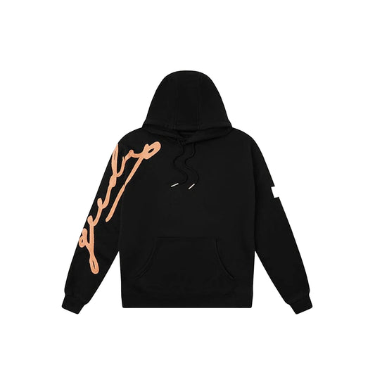 GEEDUP SIGNATURE HOODIE - BLACK / PEACH