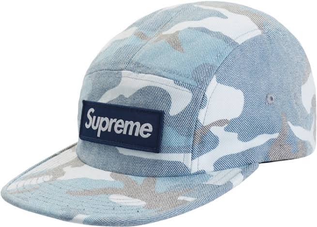 SUPREME MILITARY CAMP CAP - BLUE CHOCOLATE CHIP CAMO