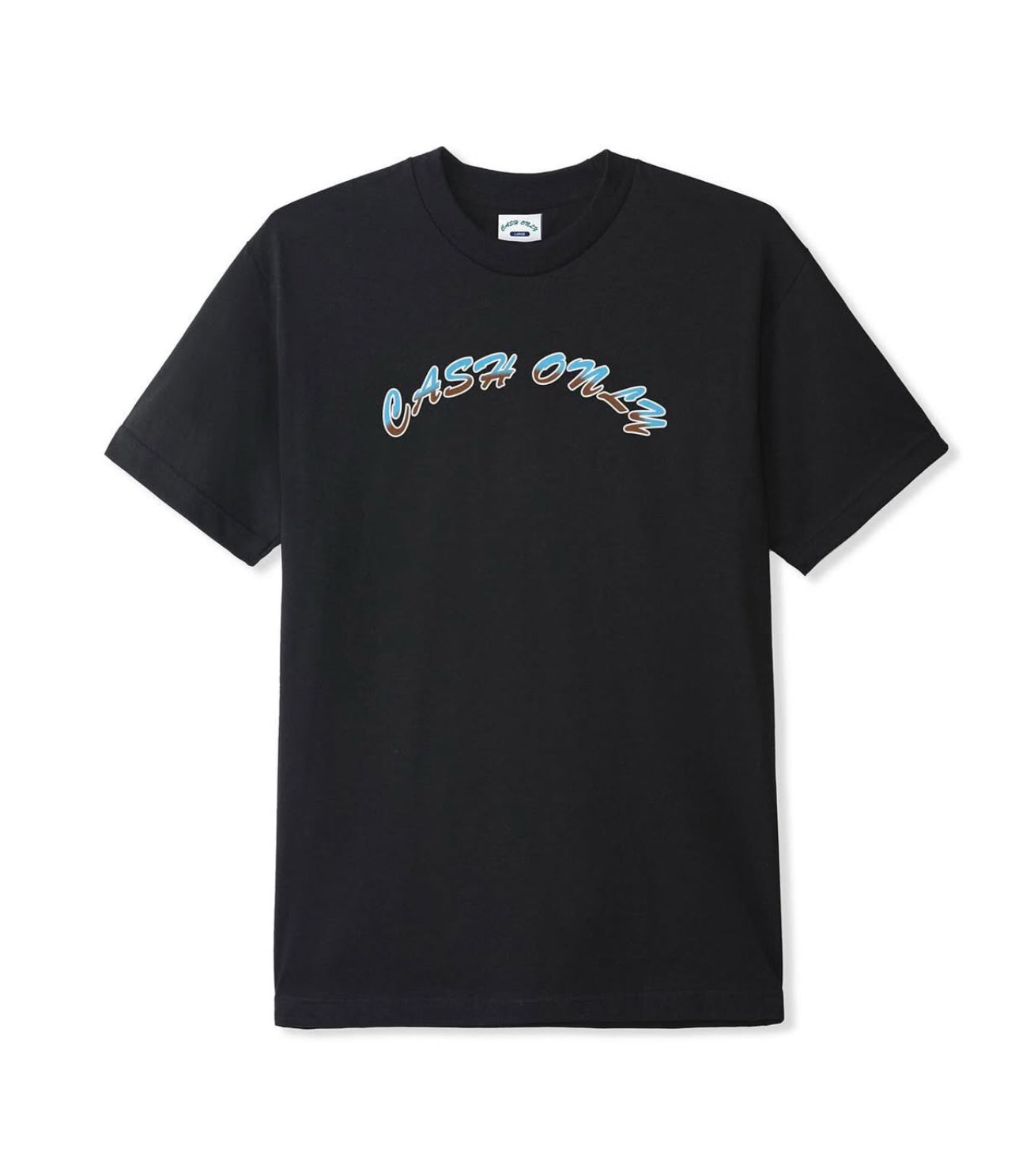 CASH ONLY LOGO TEE - BLACK