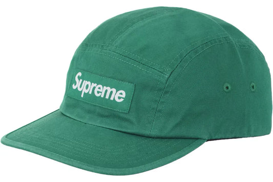 SUPREME WASHED CHINO TWILL CAMP CAP - GREEN