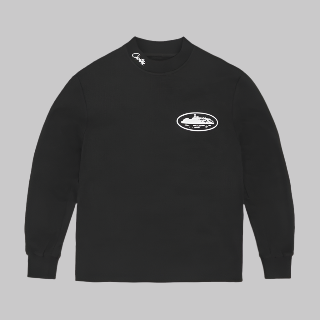 Corteiz Alcatraz Waffle Long Sleeve - Black