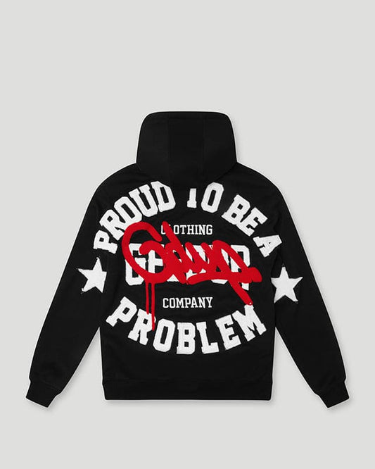 GEEDUP PROUD TO BE A PROBLEM HOODIE - BLACK