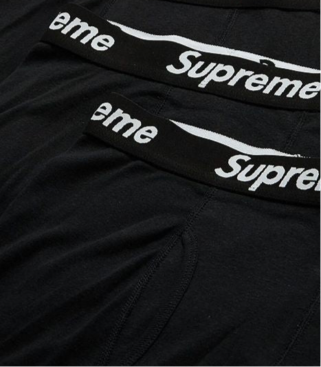 SUPREME BOXER BRIEF - BLACK