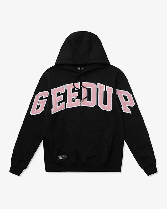 GEEDUP TEAM LOGO HOODIE - DUSTY PINK