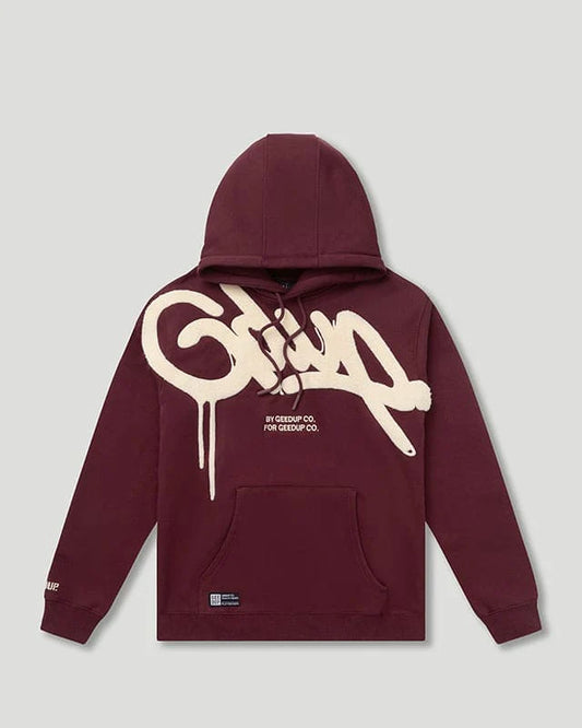 GEEDUP HANDSTYLE HOODIE - MAROON