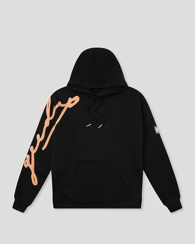 GEEDUP SIGNATURE HOODIE - BLACK / PEACH