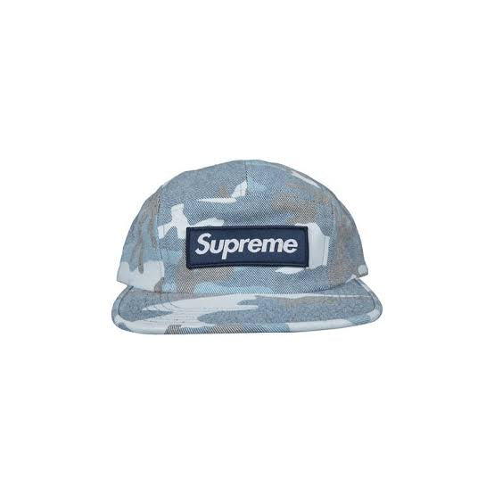 SUPREME MILITARY CAMP CAP - BLUE CHOCOLATE CHIP CAMO