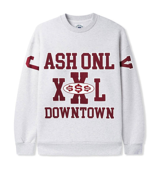 CASH ONLY AUTHORITY CREWNECK - ASH