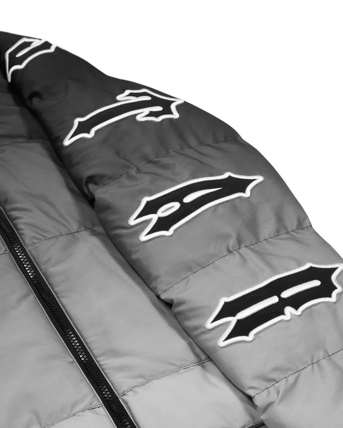 TRAPSTAR IRONGATE SLEEVE PUFFER - BLACK / GREY GRADIENT