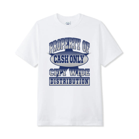 CASH ONLY CITY WIDE TEE - WHITE