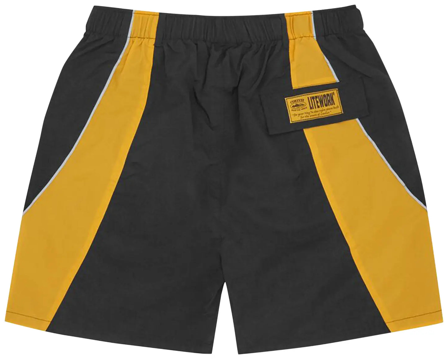 CORTEIZ SPRING SHORTS - BLACK/YELLOW