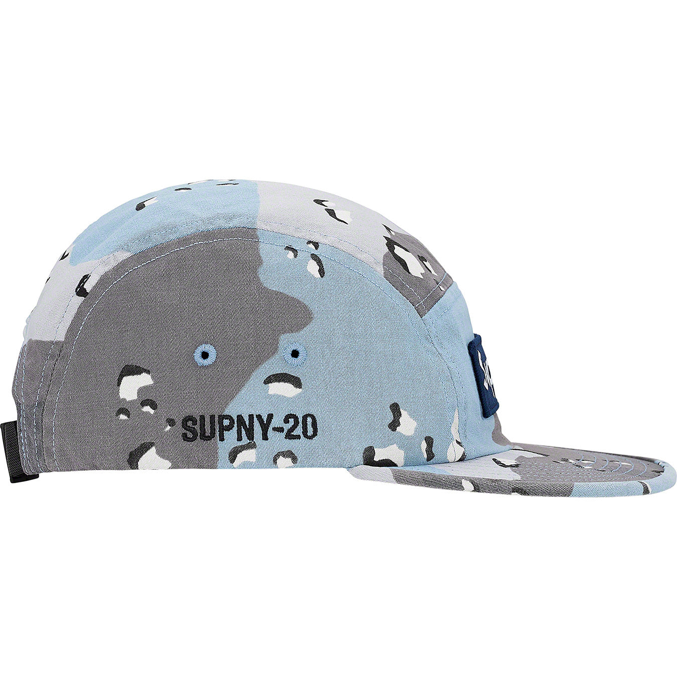 SUPREME MILITARY CAMP CAP - BLUE CHOCOLATE CHIP CAMO