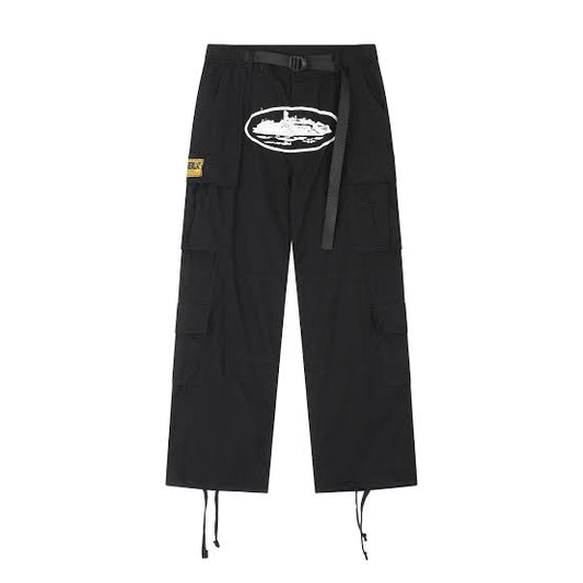 CORTEIZ ALCATRAZ CARGO PANTS - BLACK