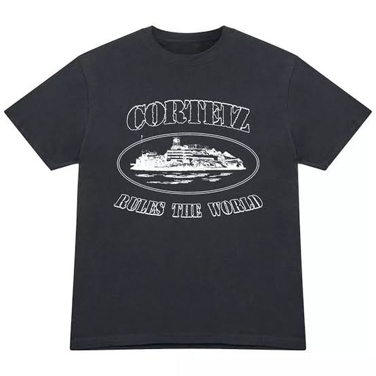 Corteiz OG Alcatraz Tshirt - Black