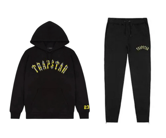 TRAPSTAR X CENTRAL CEE ARCH TRACKSUIT - BLACK
