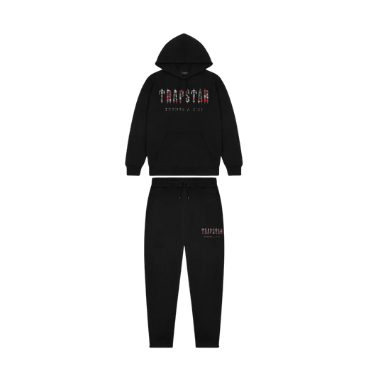 TRAPSTAR DECODED TRACKSUIT - BLACK / RED CAMO