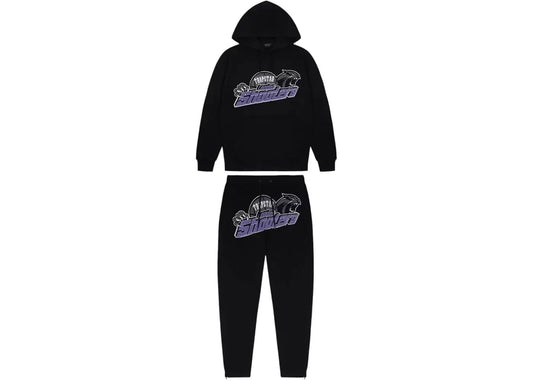 TRAPSTAR SHOOTERS CHENILLE TRACKSUIT - PURPLE / BLACK