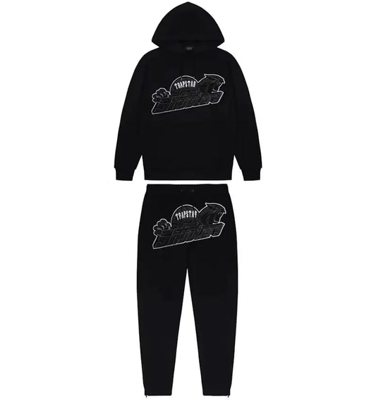 TRAPSTAR SHOOTERS CHENILLE TRACKSUIT - BLACK OUT