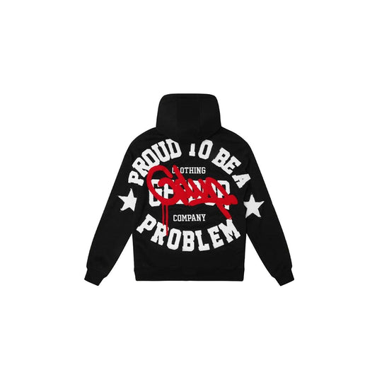 GEEDUP PROUD TO BE A PROBLEM HOODIE - BLACK / RED
