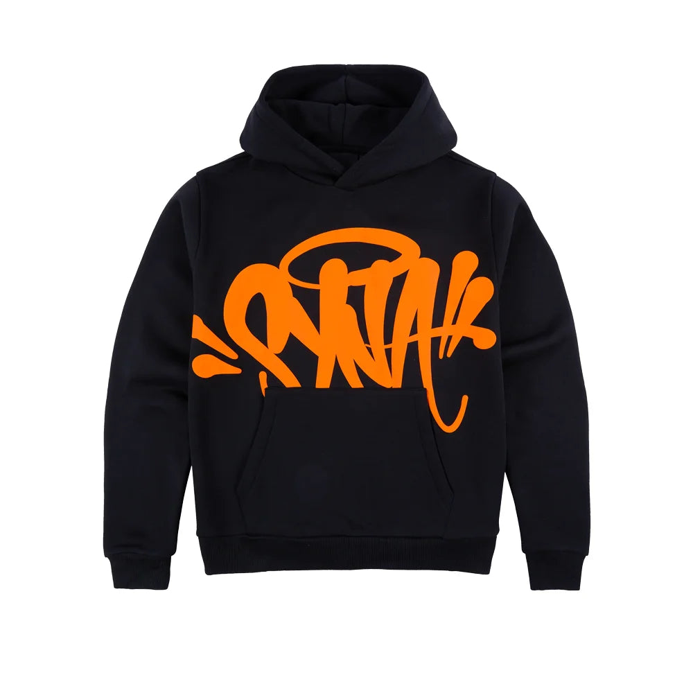 SYNAWORLD TEAM SYNA HOODIE - GREY MARL / WHITE